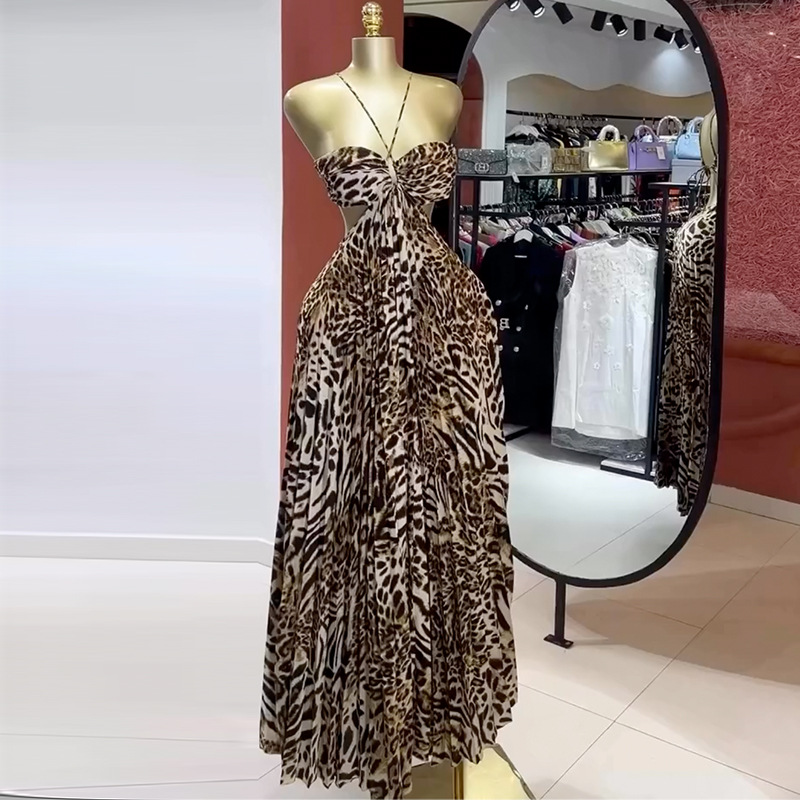 Women'S Holiday Formal Wear - Leopard Print Women Prom Dress Sexy
