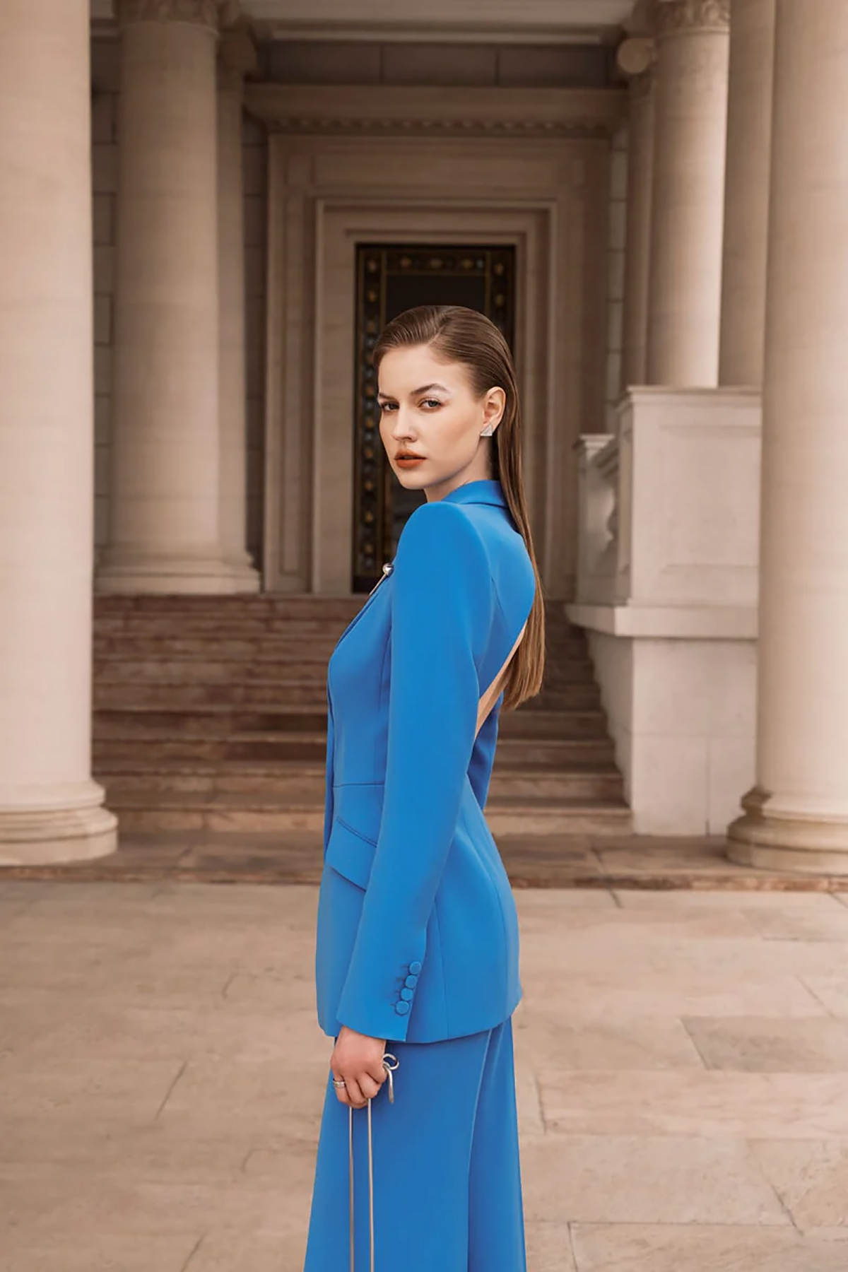 Sexy Open Back Women Blazer Su - đánh giá và giá Women Formal Wear For Graduation