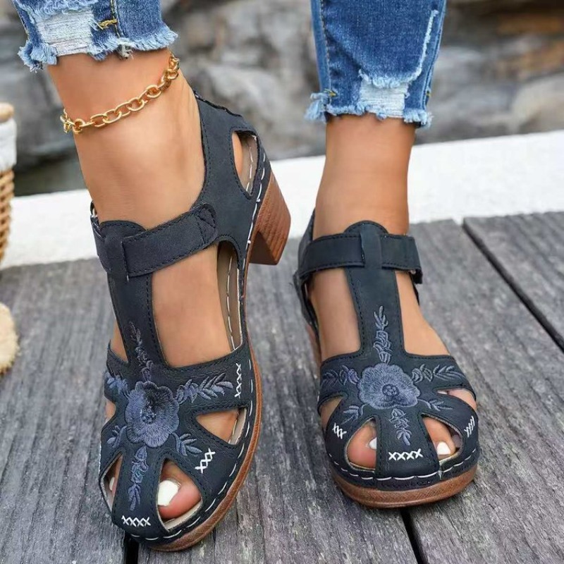 Women's Sandals Mid Block Heel - đánh giá và giá Women Formal Wear Footwear