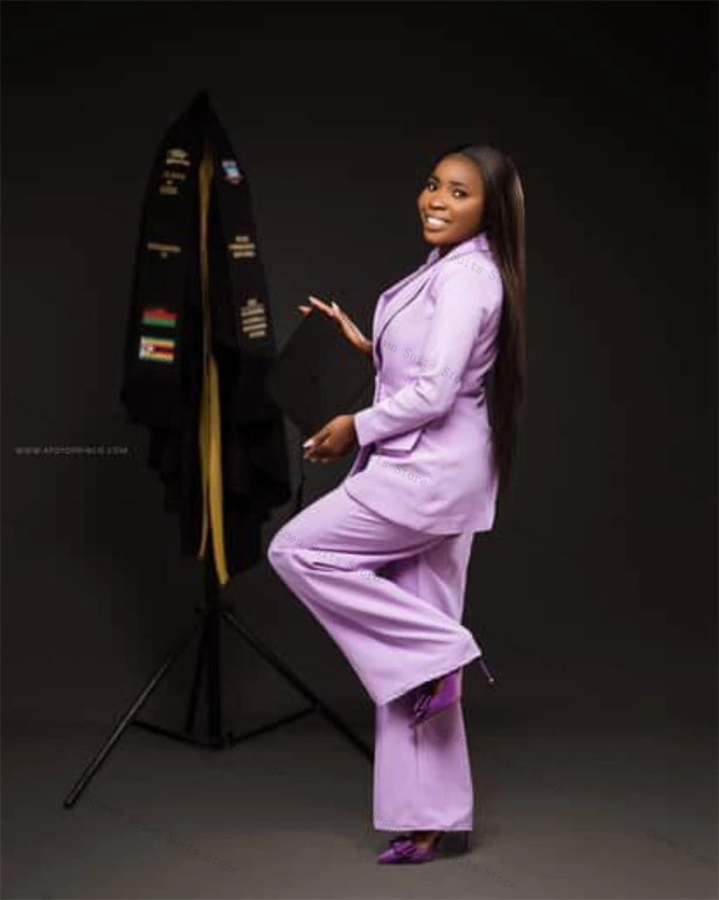 Purple Women Suit Set 2 Piece  - đánh giá và giá Women Formal Wear For Graduation