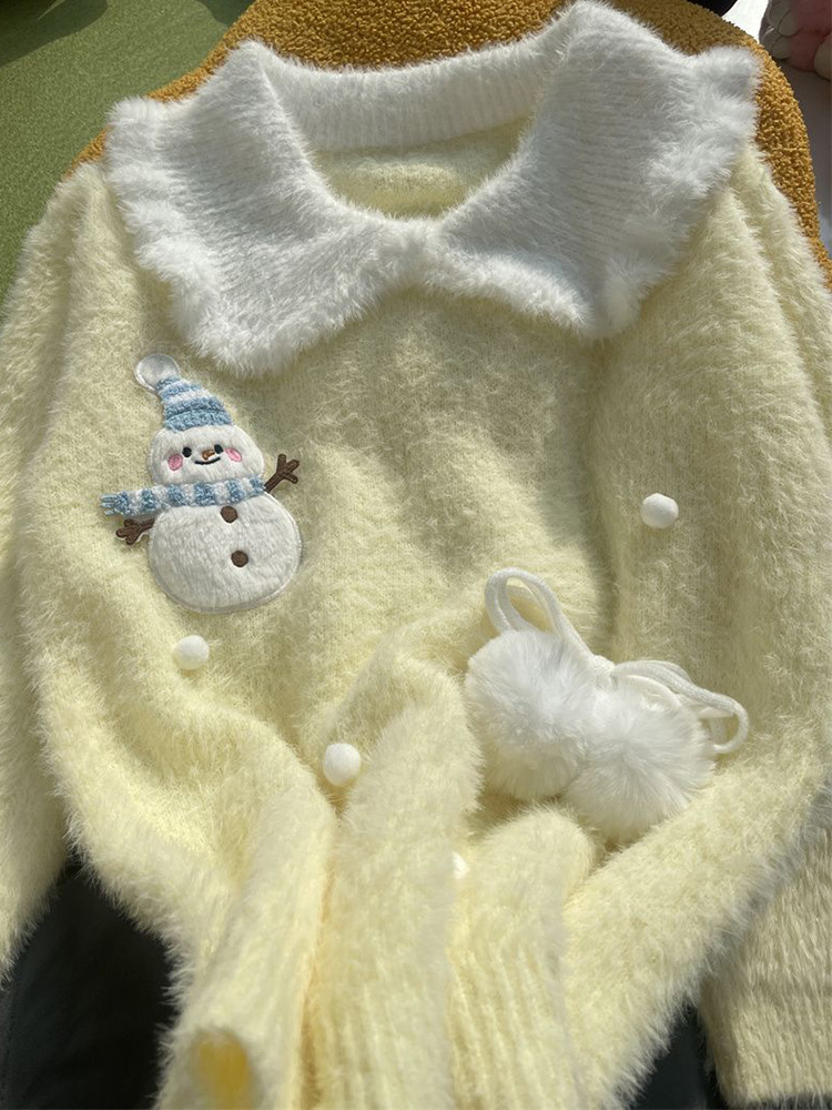 Cute Preppy Style Sweet Faux M - đánh giá và giá Cashmere Sweater Formal