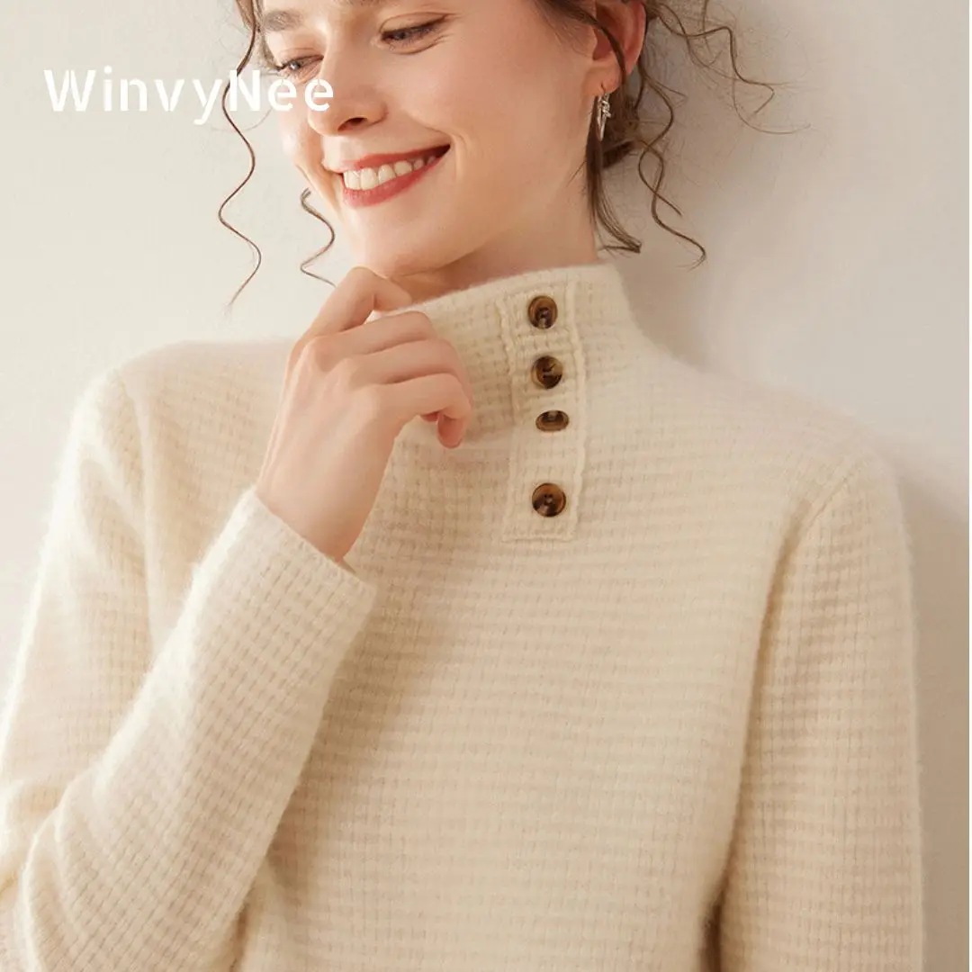 WinvyNee Women's Cashmere Wool - đánh giá và giá Cashmere Sweater Formal