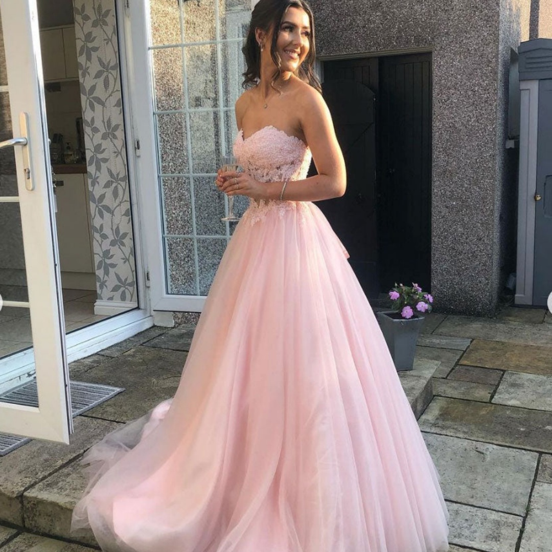 Bella Customized Pink Straples - đánh giá và giá Women Formal Wear For Graduation