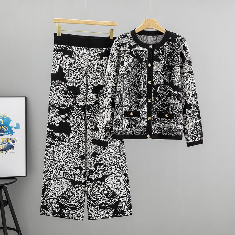 Temperament Jacquard Landscape - đánh giá và giá Women'S Formal Wear With Pants