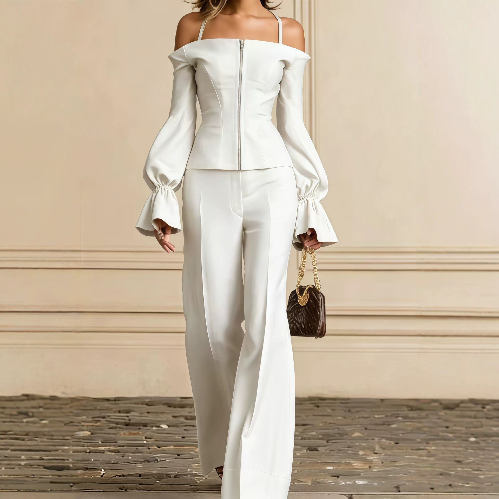 2 Piece Pants Set Women Solid  - đánh giá và giá Women'S Formal Wear With Pants
