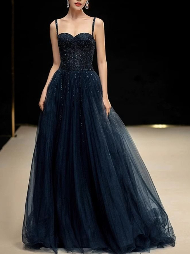 Elegant Princess Navy Blue Seq - đánh giá và giá Women Formal Wear For Graduation