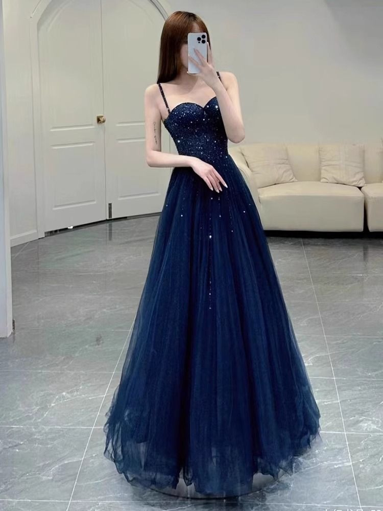Elegant Princess Navy Blue Seq - đánh giá và giá Women Formal Wear For Graduation