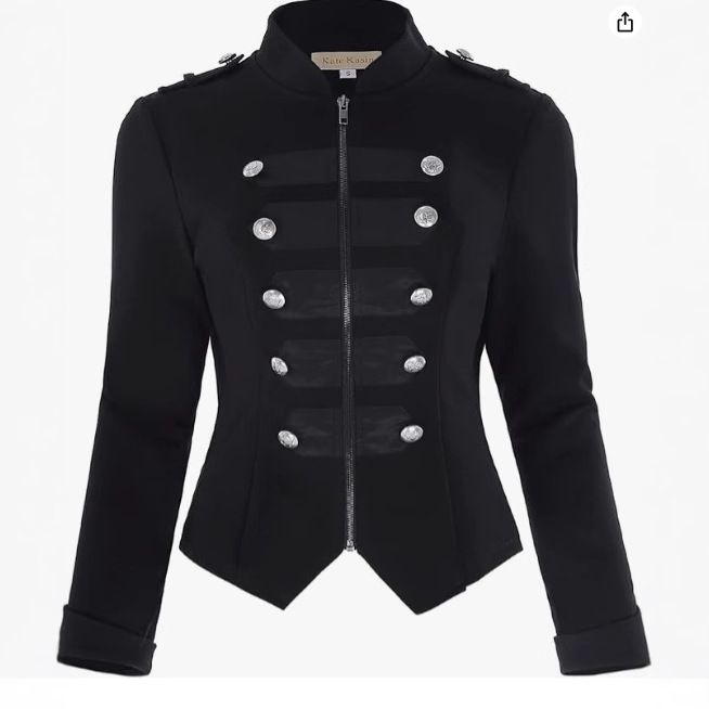 Women gothic punk jacket Slim  - đánh giá và giá Vintage Women'S Formal Wear